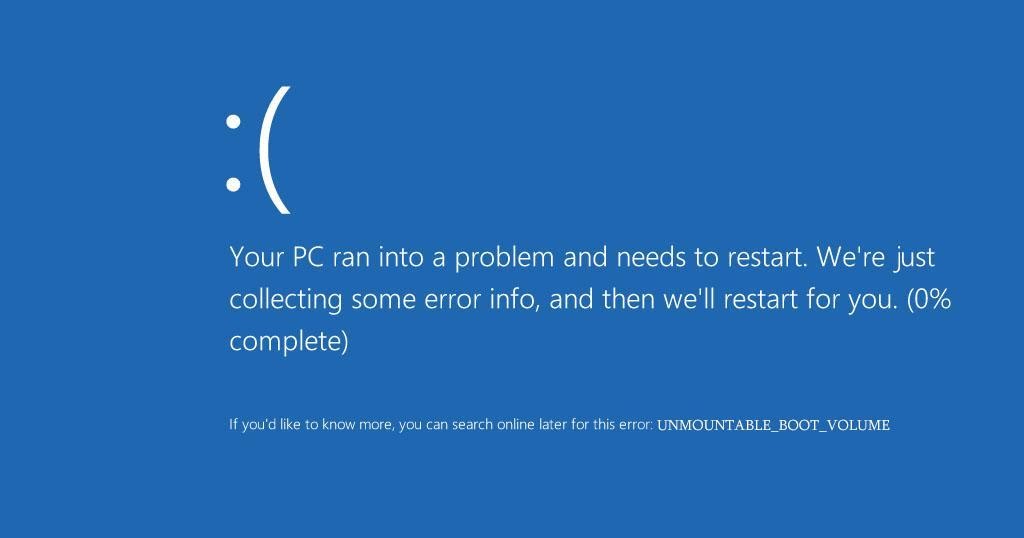How to Fix an Unmountable Boot Volume in Windows 10