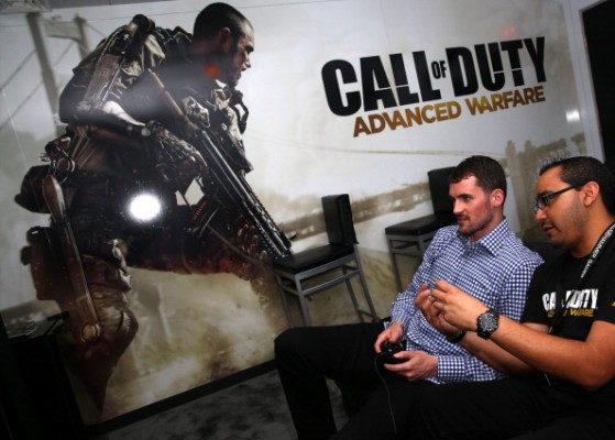 Kevin Love Attends Call of Duty: Advanced Warfare E3 Booth