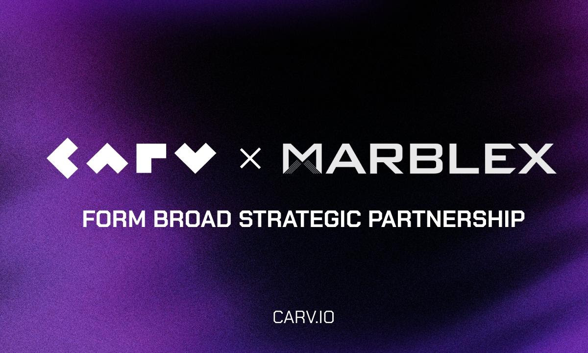CARV and MARBLEX Partner to Deliver Data-Driven Web3 Gaming Experiences