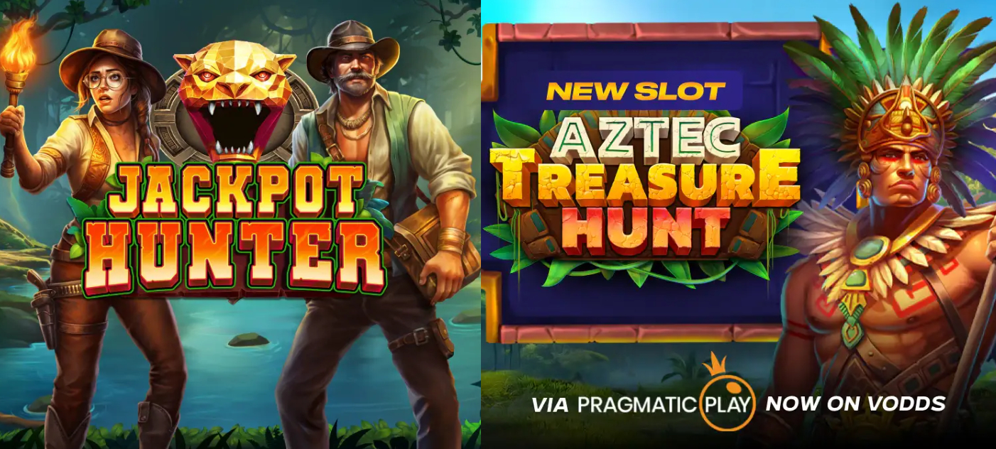 New Slots Available on VOdds: Jackpot Hunter and Aztec Treasure Hunt by Pragmatic Play