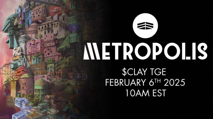 Metropolis World Announces Token Generation Event (TGE) for $CLAY at 3PM UTC on February 6th