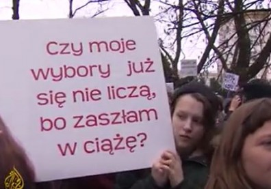 Protests in Poland over proposed abortion ban