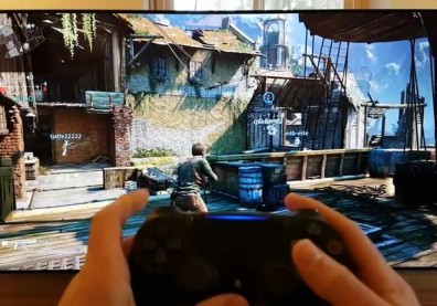 PS4 Pro Input Lag Test on LG 4K OLED TV 65B6 (HDR on, 4K, TruMotion off) Uncharted 4 MP [1080p60]