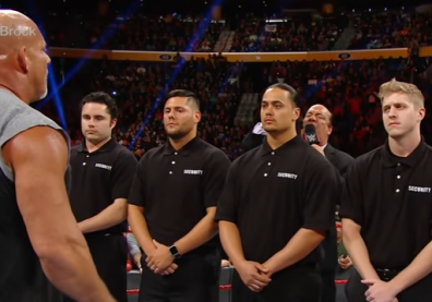 Goldberg and Brock Lesnar meet face-to-face before Survivor Series: Raw, Nov. 14, 2016