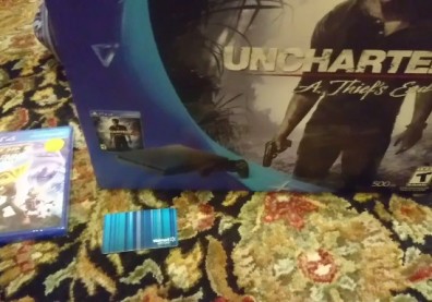 PS4 Slim Unboxing Uncharted 4 Bundle Black Friday (Walmart)
