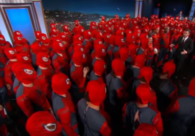 "Jimmy Kimmel Live" Flooded With Hundreds Of Spider-Men