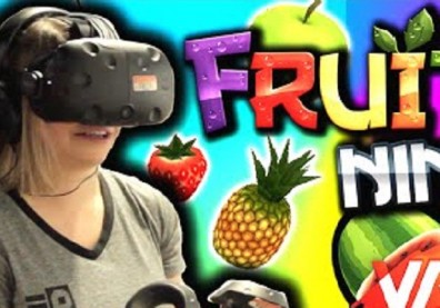 EPIC FRUIT NINJA VR GAMEPLAY!!! (HTC VIVE)
