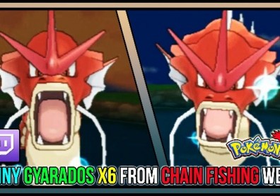 Live Shiny Gyarados X6 From Chain Fishing | Live Shiny Hunts #28-33 | Pokemon X and Y